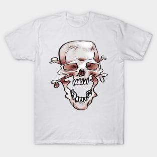 Textured Skull T-Shirt